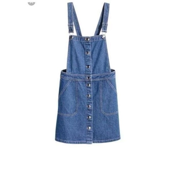H&M Dresses & Skirts - Divided by H&M Button Front Denim Overall Dress 2